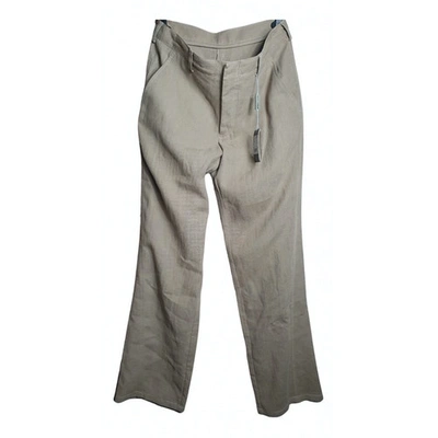 Pre-owned Emporio Armani Trousers In Beige