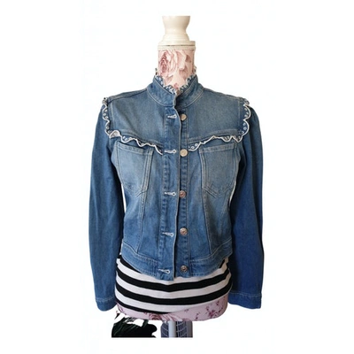 Pre-owned Claudie Pierlot Blue Denim - Jeans Jacket