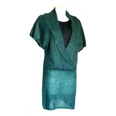 Pre-owned Cycle Wool Mini Dress In Green