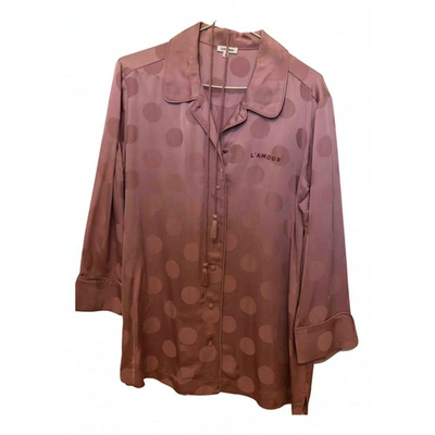 Pre-owned Love Stories Pink Viscose Top