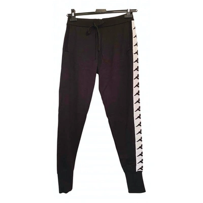 Pre-owned Kappa Wool Carot Pants In Black