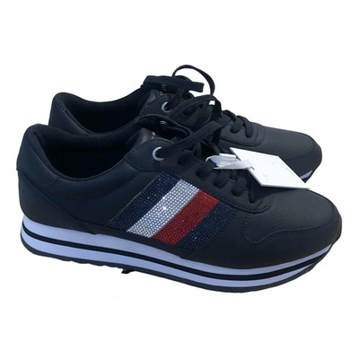 Pre-owned Tommy Hilfiger Blue Leather Trainers