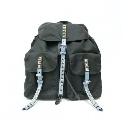 Pre-owned Prada Black Leather Backpack