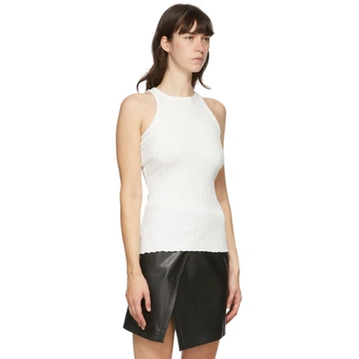 Shop Simon Miller White Troost Racer Tank Top In 10608 Macad