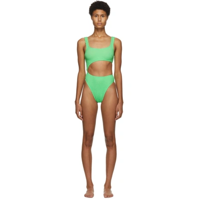 Shop Bound By Bond-eye Green The Maya One-piece Swimsuit In Neon Green