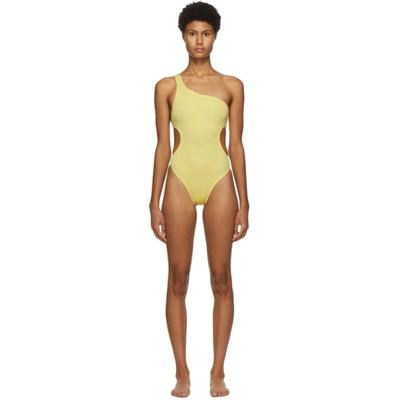 Shop Bound By Bond-eye Yellow The Milan One-piece Swimsuit In Daisy