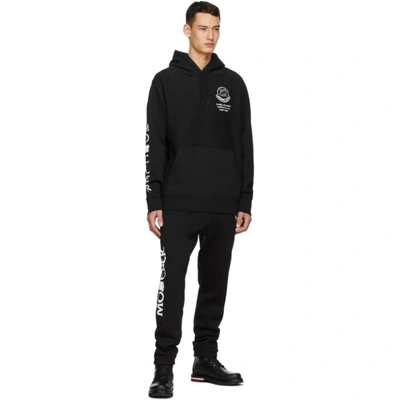 Shop Moncler Genius 2 Moncler 1952 Black Undefeated Edition Girocollo Hoodie In 999 Black