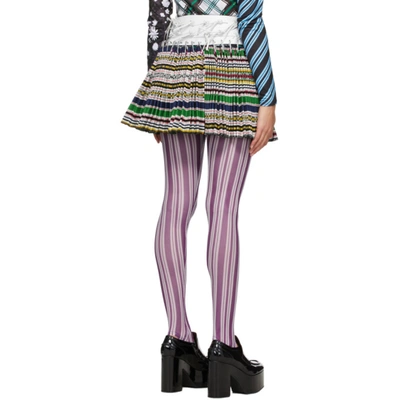 Shop Chopova Lowena Multicolor Sato Wool Miniskirt