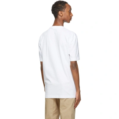 Shop Lanvin White Logo T-shirt In 01 Optic Wh