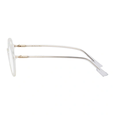 Shop Dior Transparent Sostellaire02 Glasses In 0900 Crysta