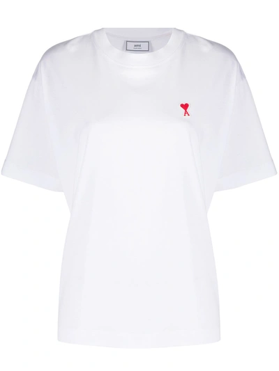 Shop Ami Alexandre Mattiussi Cotton T-shirt In White