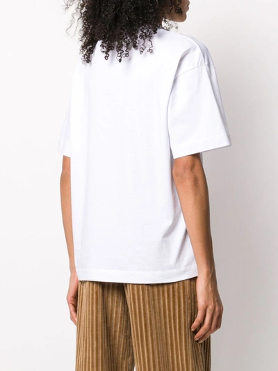 Shop Ami Alexandre Mattiussi Cotton T-shirt In White