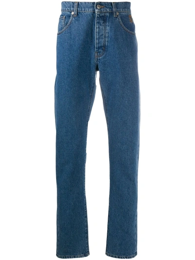 Shop Nanushka Ilya Straight-leg Jeans In Blue