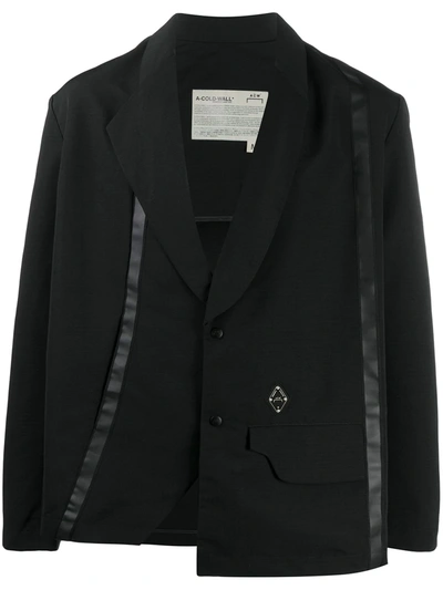 Shop A-cold-wall* Asymmetrical Single-breasted Blazer In Black