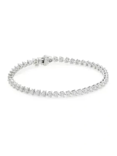 Shop Hearts On Fire Select Temptation 18k White Gold & Diamond 3-prong Tennis Bracelet