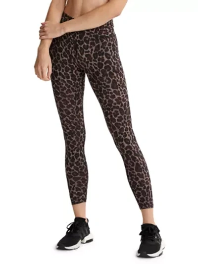 Shop Varley Luna Leopard Print Leggings In Tort Leopard