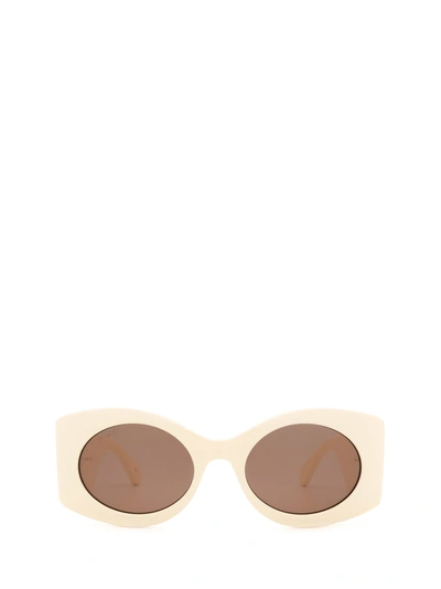 Shop Gucci Gg0810s Ivory Sunglasses In 2