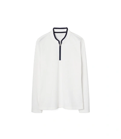 Shop Tory Sport Tory Burch Half-zip Performance Pullover In Snow White