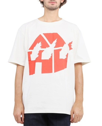 Shop Jw Anderson Chalk Jwa X Dw T-shirt R In Bianco/rosso