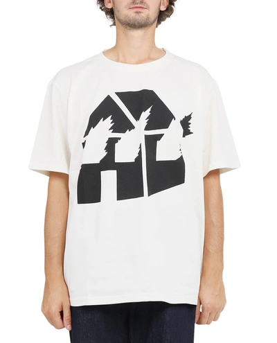 Shop Jw Anderson Chalk Jwa X Dw T-shirt B In Bianco/nero