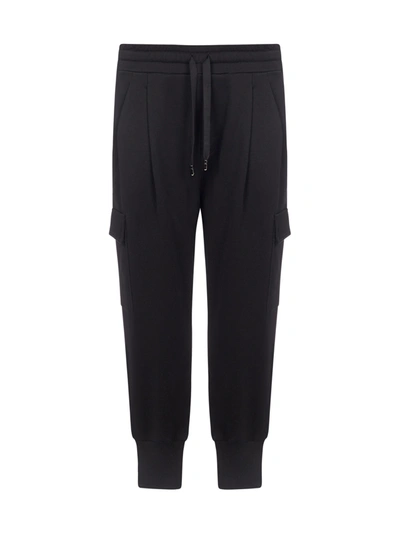 Shop Dolce & Gabbana Logo-patch Cotton Jogging Pants In Nero