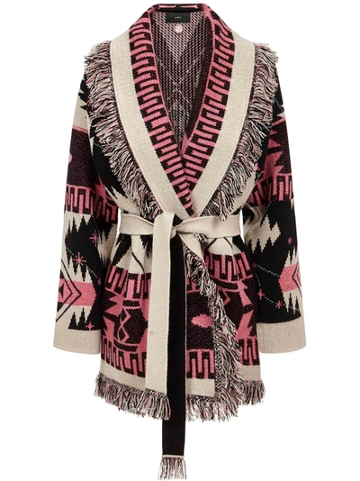 Shop Alanui Cardigan In Multicolor