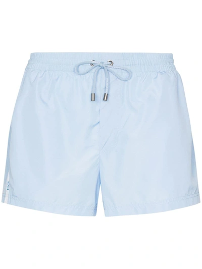 Shop Dolce & Gabbana Drawstring Swim Shorts In Blue