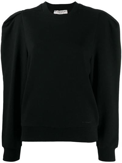 Shop Givenchy Puff-sleeve Jumper In Black