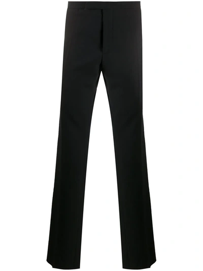 Shop Raf Simons Straight Leg Tailored Trousers In Black