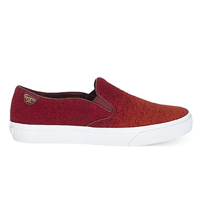 Tory Burch Stardust Slip On Trainers In Red Comb