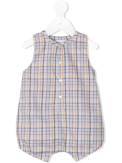 Shop Knot Tartan Pattern Shorties In Grey