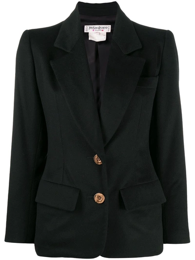 Pre-owned Saint Laurent Classic Slim-fit Blazer In Black