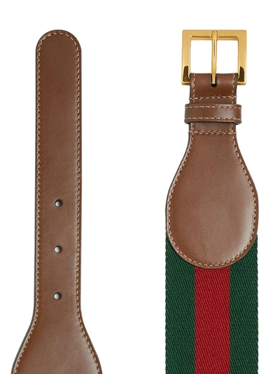 Shop Gucci Horsebit Leather Belt In Brown