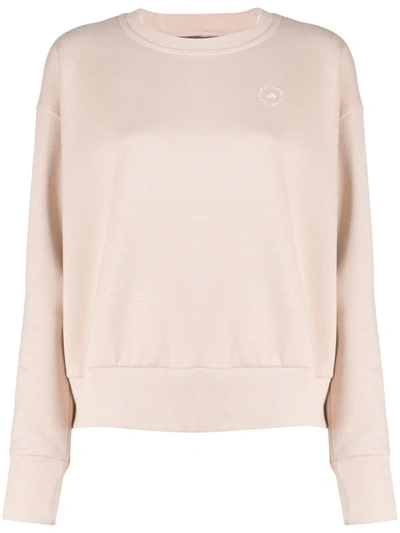 Shop Adidas By Stella Mccartney Cotton Sweatshirt In Pink