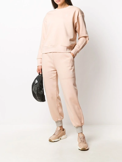 Shop Adidas By Stella Mccartney Cotton Sweatshirt In Pink