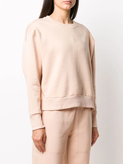 Shop Adidas By Stella Mccartney Cotton Sweatshirt In Pink