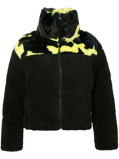 Shop Apparis Jess Short Faux-fur Coat In Black