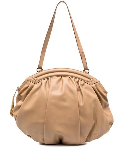 Shop Rodo Large Hobo Bag In Neutrals