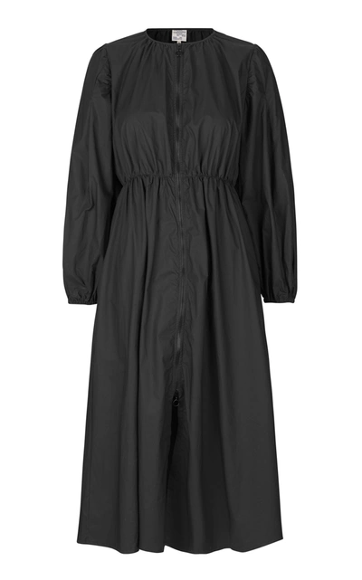 Shop Baum Und Pferdgarten Ahannah Cinched Cotton Dress In Black