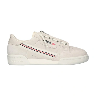 Shop Adidas Originals Continental 80 Chalk Sneakers In Chalk White Chalk White Off White
