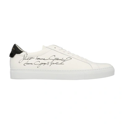 Shop Givenchy Adress Detail Urban Street Sneakers In Blanc Noir