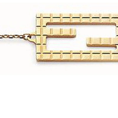 Shop Fendi Baguette Bracelet In Or