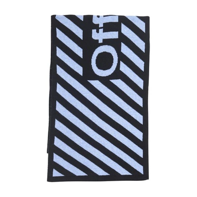 Shop Off-white Arrow Scarf In Black White