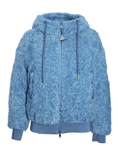 Shop Moncler Ilet Jacket In Light Blue