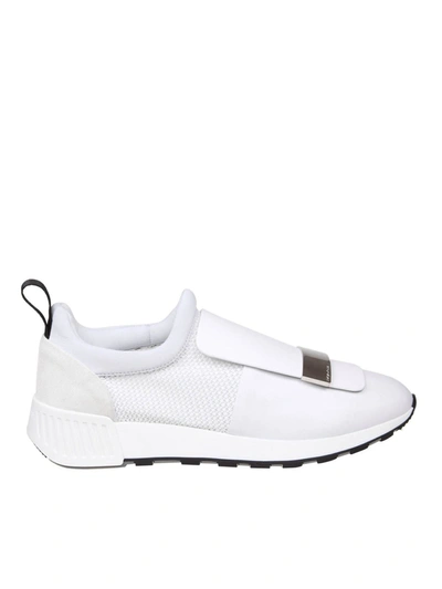 Shop Sergio Rossi Sr1 Running White Sneakers