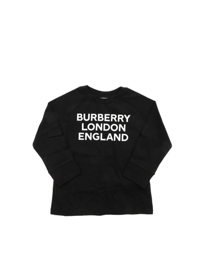 Shop Burberry Ble T-shirt In Black