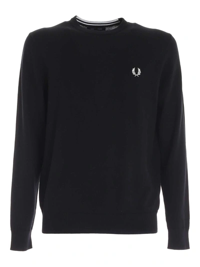 Shop Fred Perry Classic Pullover In Black