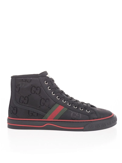 Shop Gucci Off The Grid High Sneakers In Black