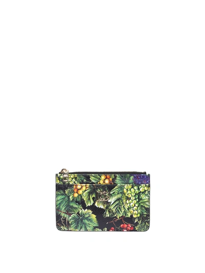 Shop Dolce & Gabbana Printed Wallet In Multicolour