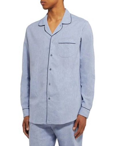 Shop Desmond & Dempsey Sleepwear In Sky Blue